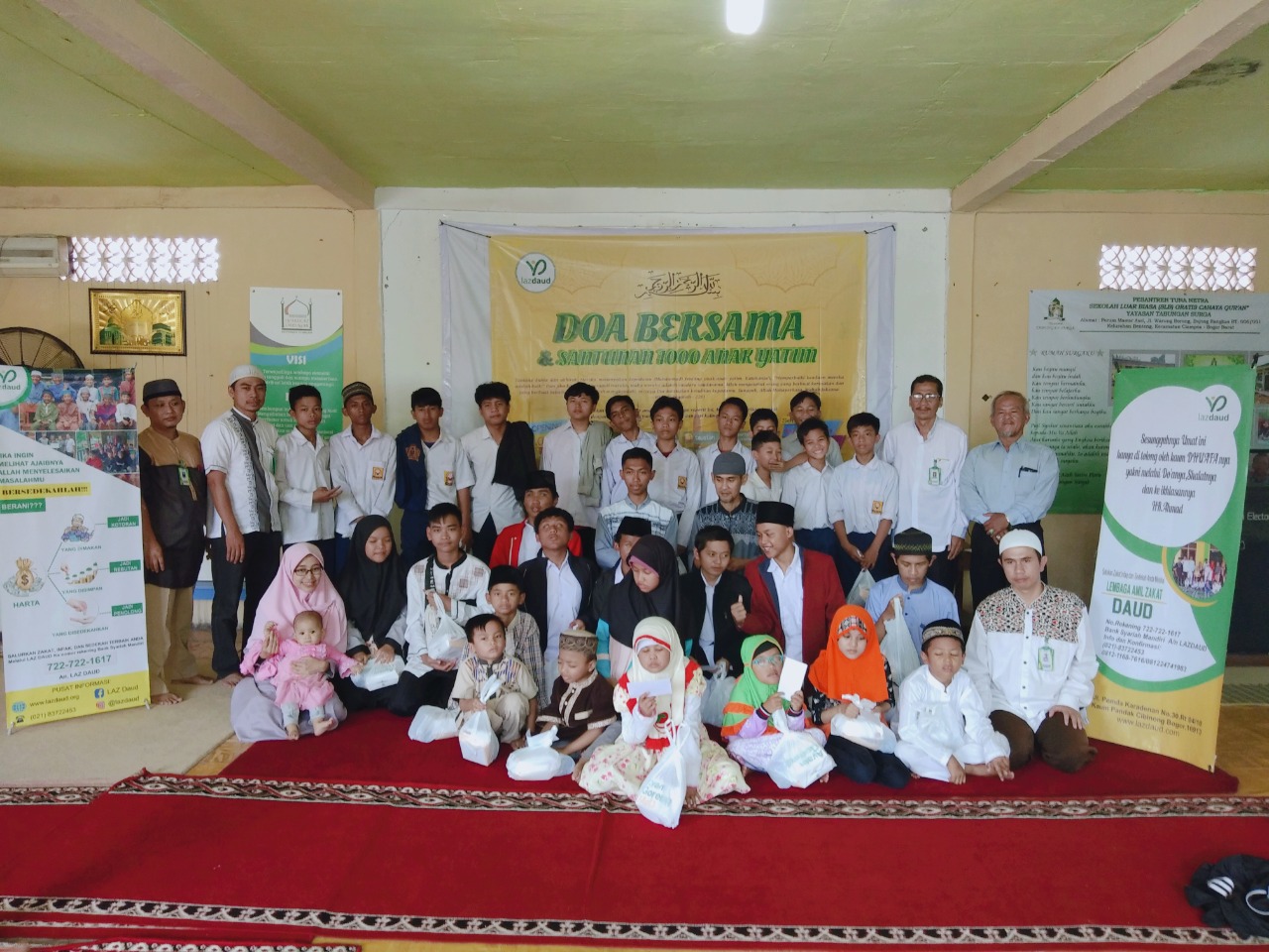 Doa Bersama dan Santunan 1000 Anak Yatim Di Selenggarakan oleh lazdaud Lembaga Amil Zakat